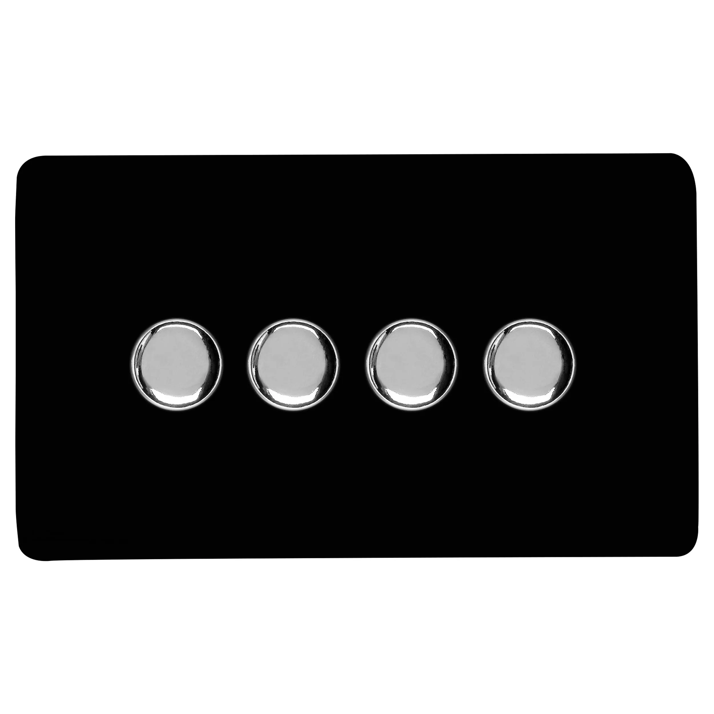 ART-4LDMBK  4 Gang 2 Way LED Dimmer Switch Gloss Black